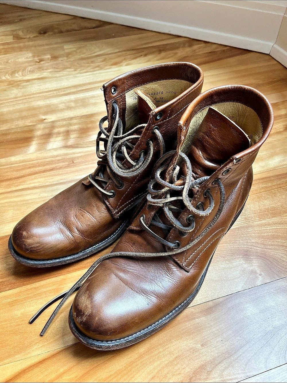 Frye Arkansas Mid Lace Boot Men's Leather Boots Brown